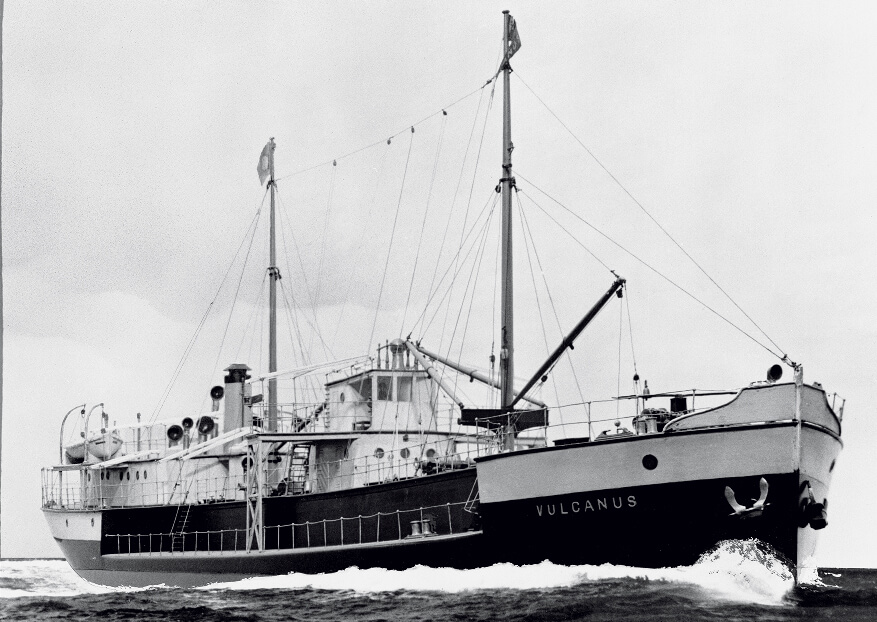 Black and white photograph of Vulcanus