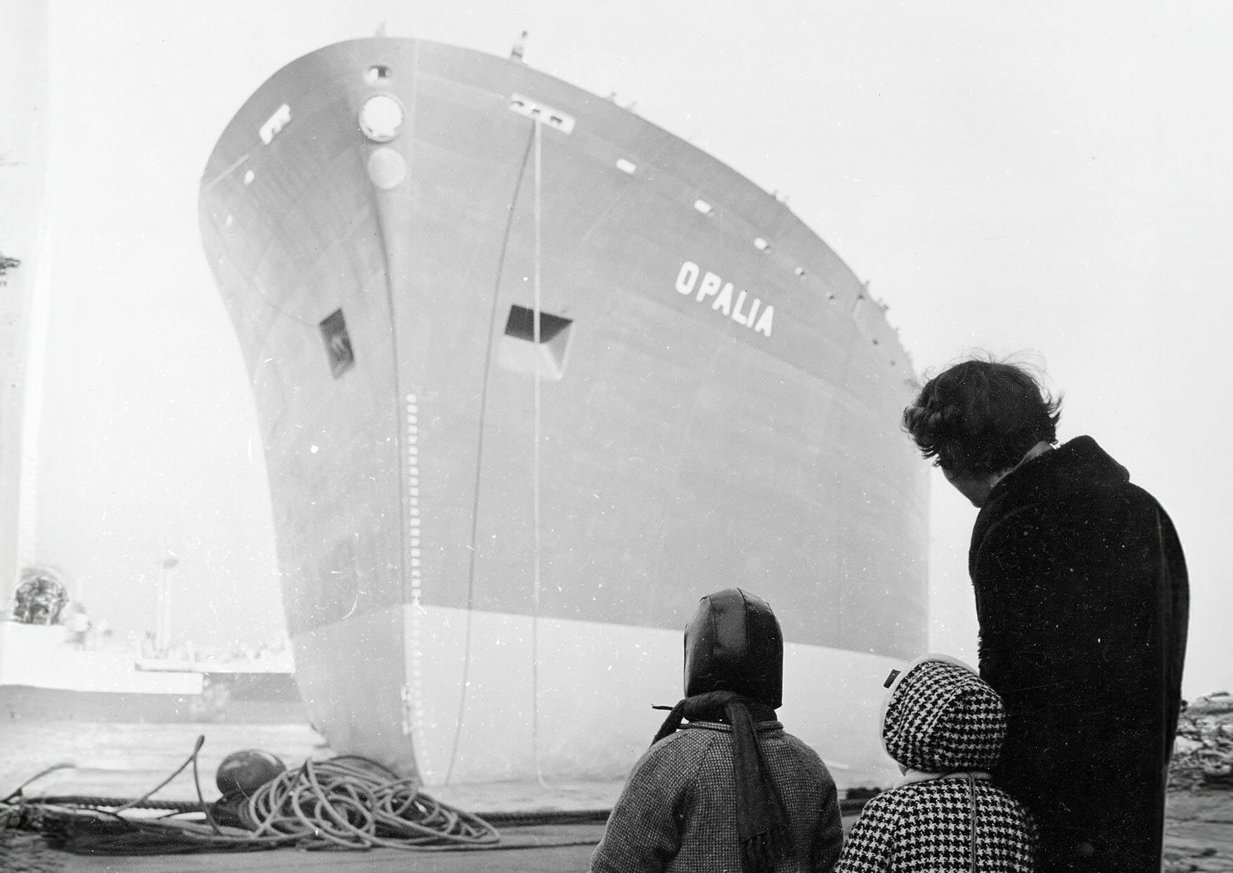 Black and white photograph of Opalia