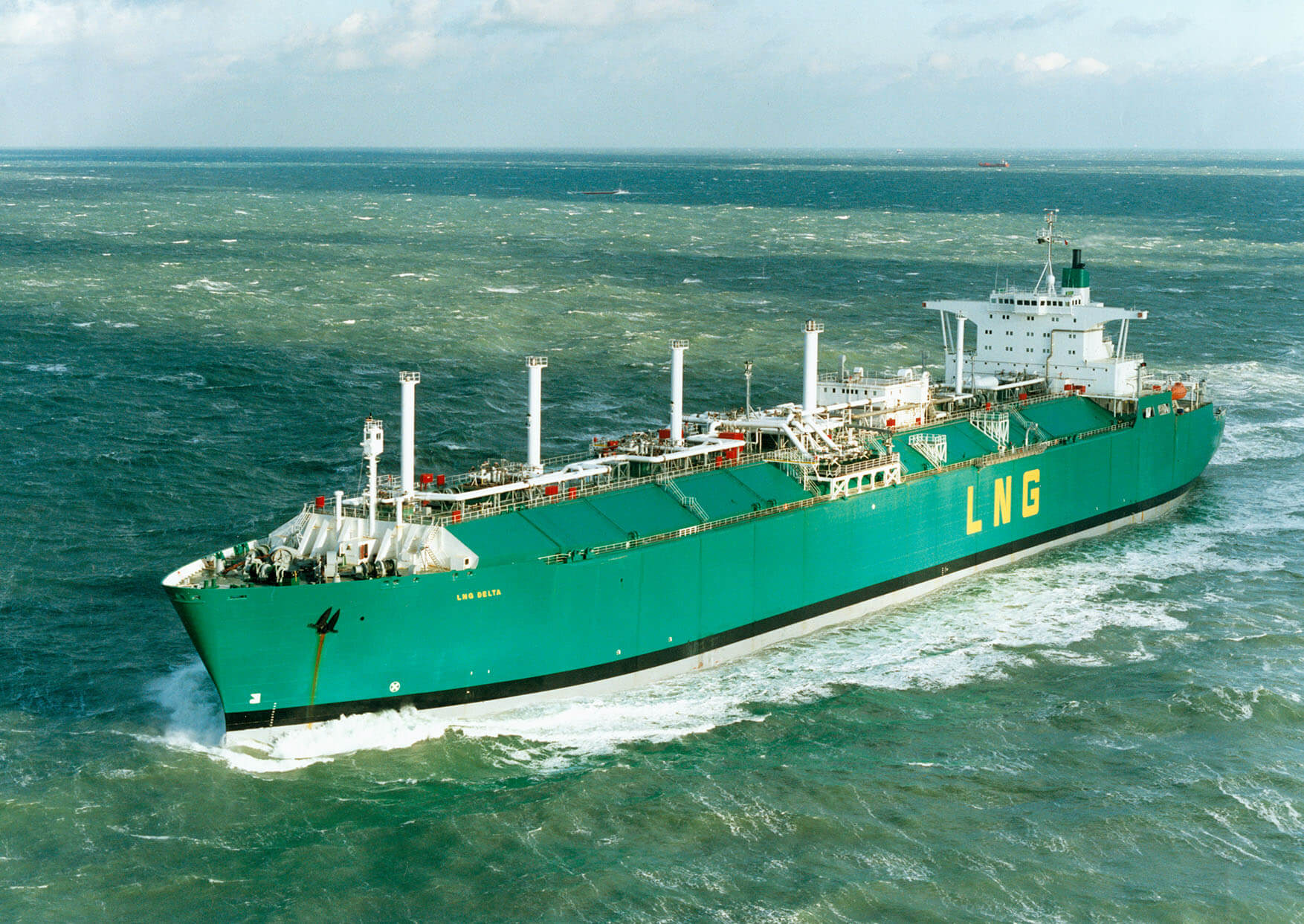 Color photograph of LNG Delta